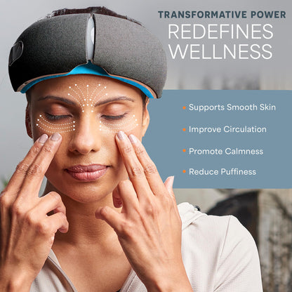 Portable Eye Massager with Heat and Vibration for Relief