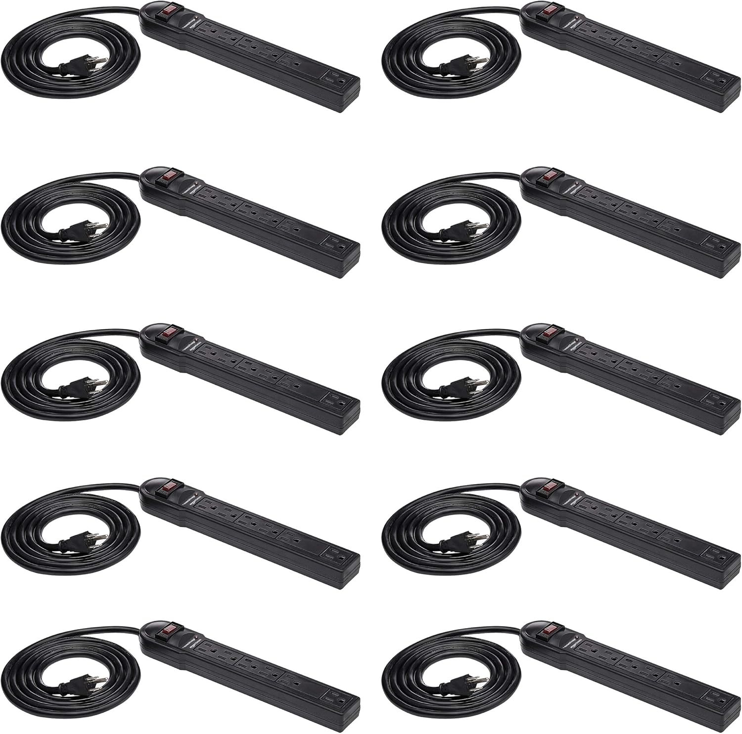 Amazon Basics Surge Protector Power Strip With LED Indicator