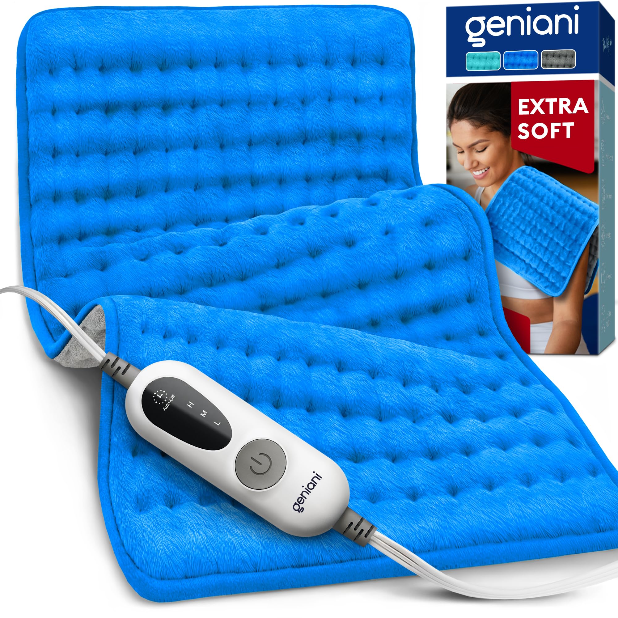 Geniani Large Electric Heating Pad for Pain Relief