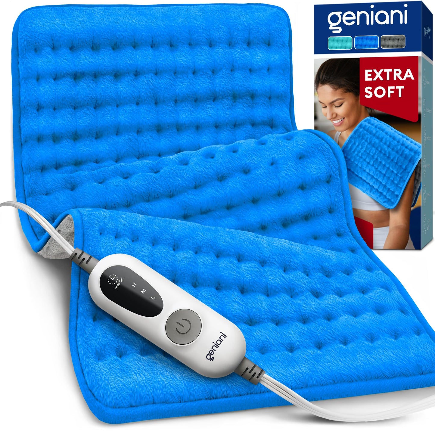 Geniani Large Electric Heating Pad for Pain Relief