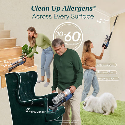Levoit Cordless Vacuum Cleaner with Tangle Resistant Design