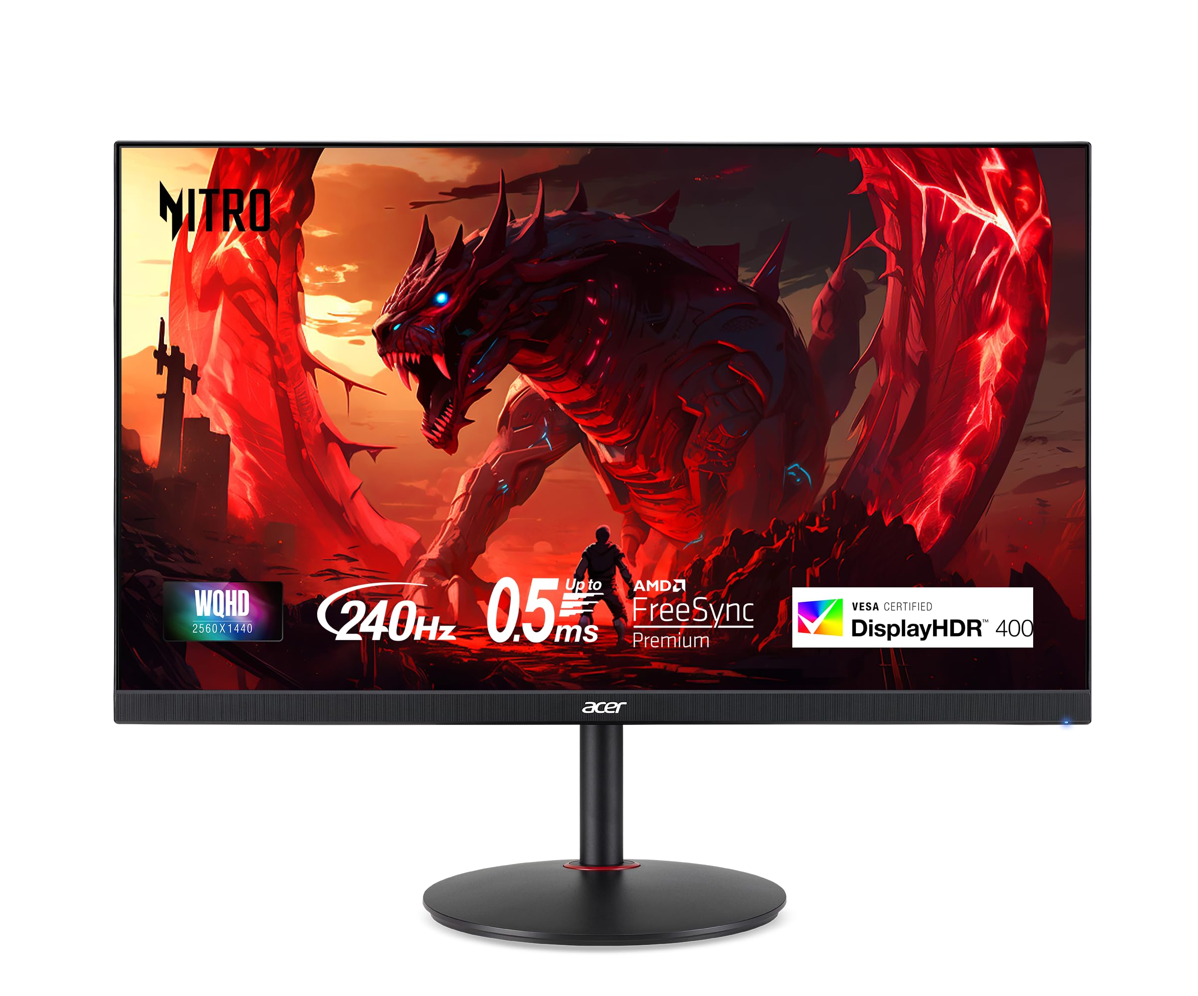 Acer Nitro 27 Inch WQHD Gaming Monitor with 180Hz Refresh Rate