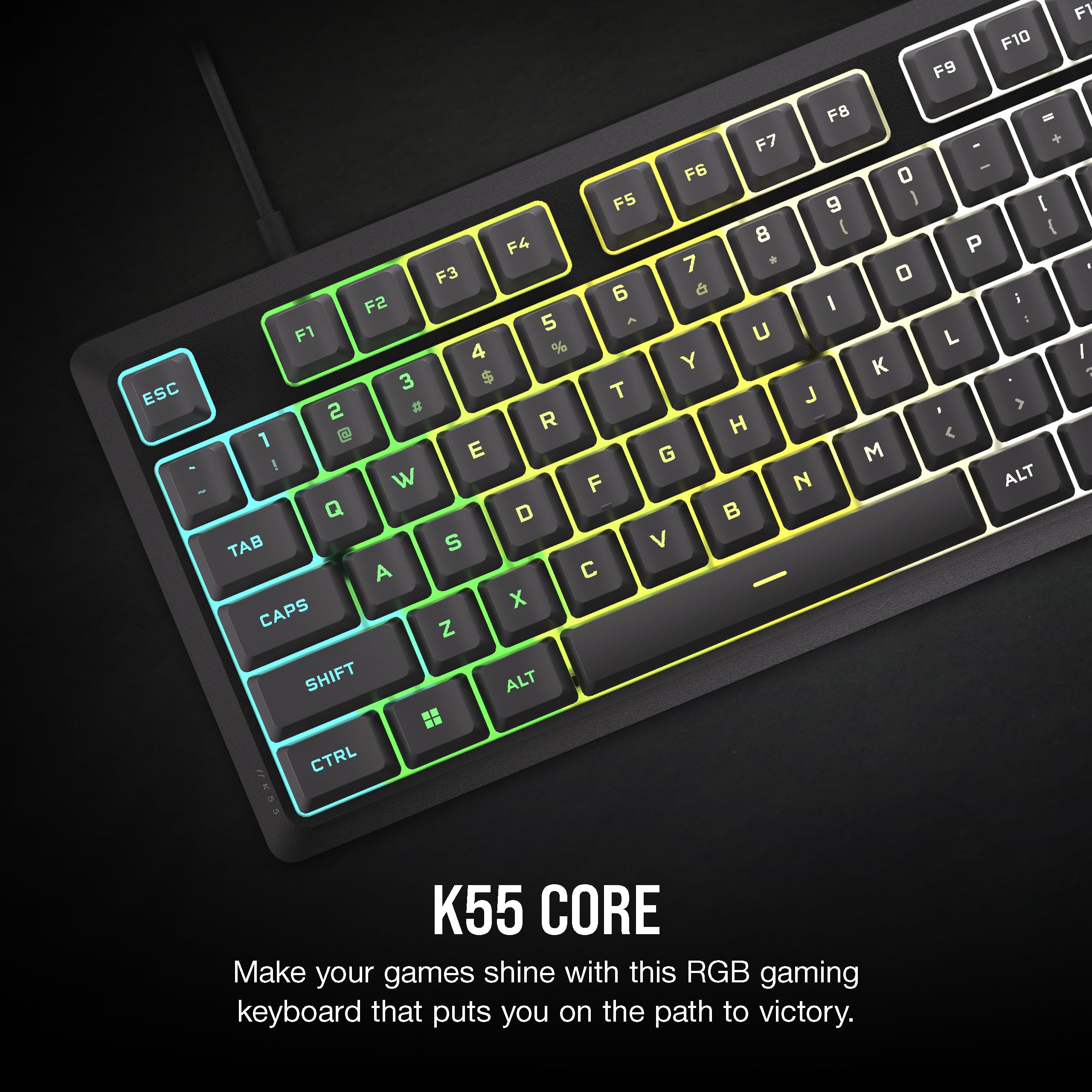 Corsair K55 RGB Pro Gaming Keyboard with Macro Keys