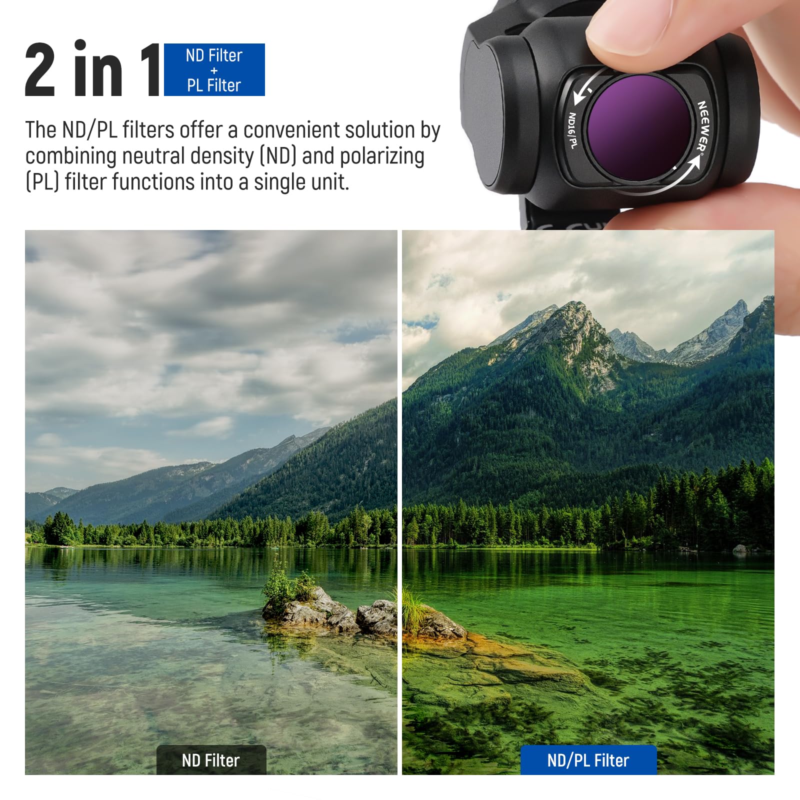 Neewer HD CPL ND Filter Kit for DJI OSMO Pocket