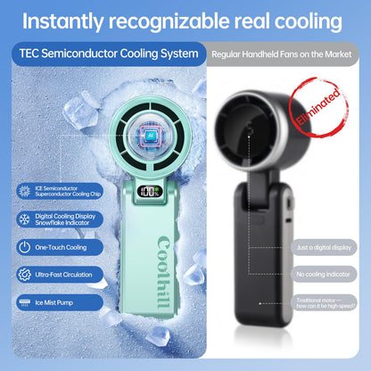 Handheld Portable Fan Ice Cooler 20000 RPM Turbo Purple