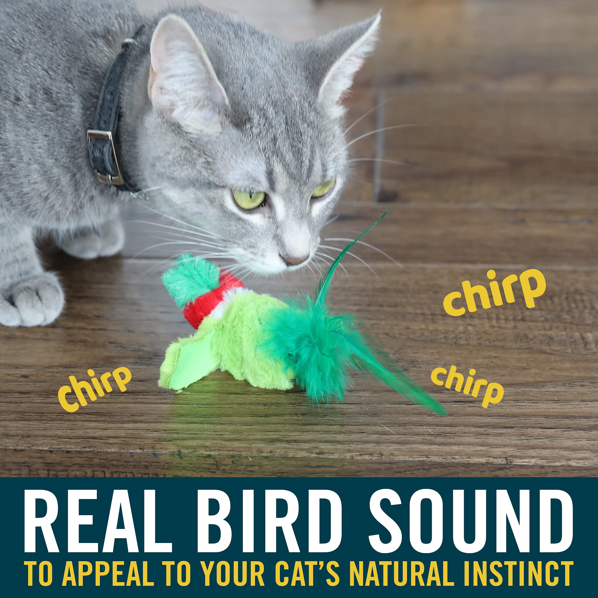 Interactive Cat Toys with Realistic Bird Sounds