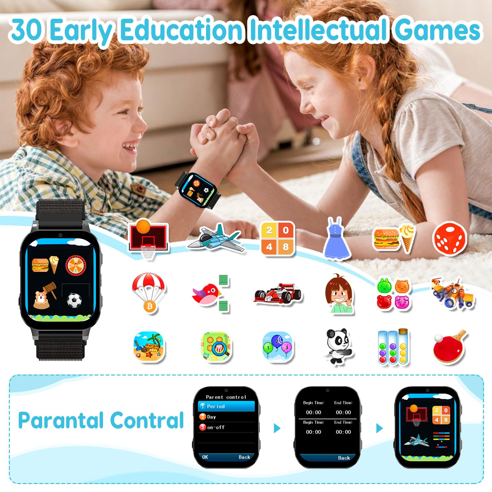 Kids Smartwatch With Educational Games And Camera HD