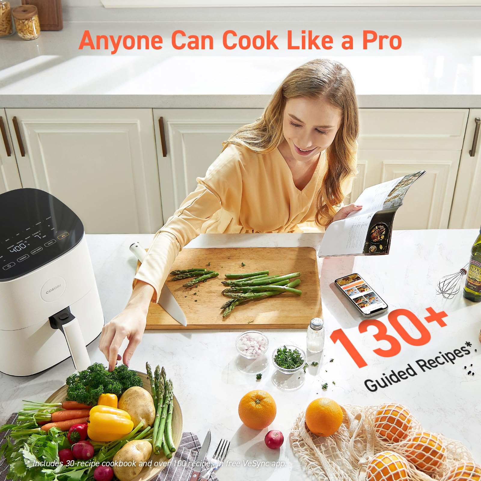 COSORI 5QT Air Fryer with Fast Cooking Technology