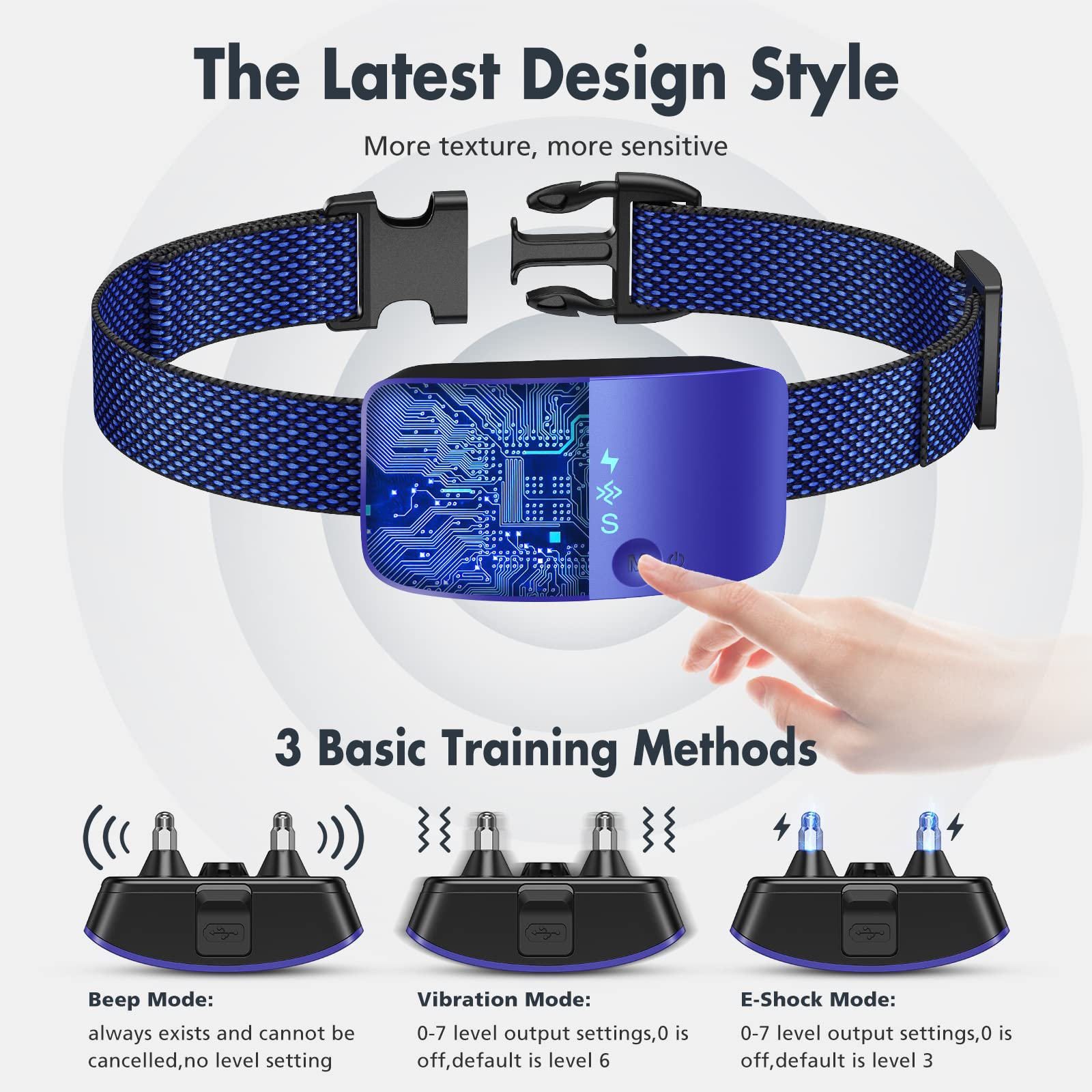 Rechargeable Anti Barking Collar for Dogs with Adjustable Sensitivity