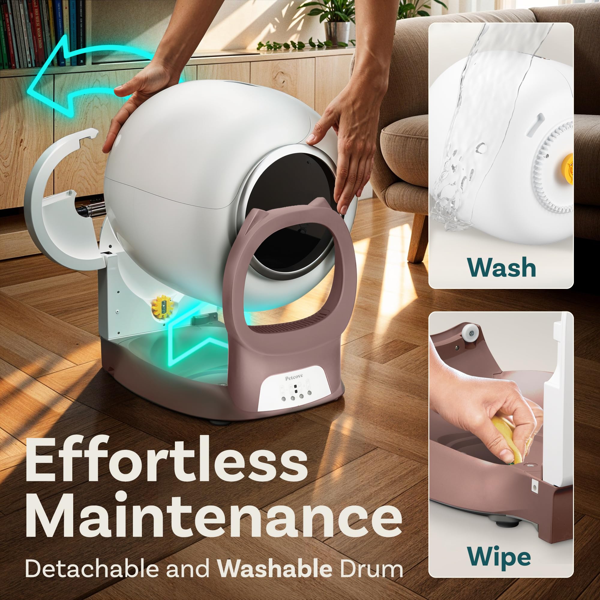 Self Cleaning Litter Box with App Control