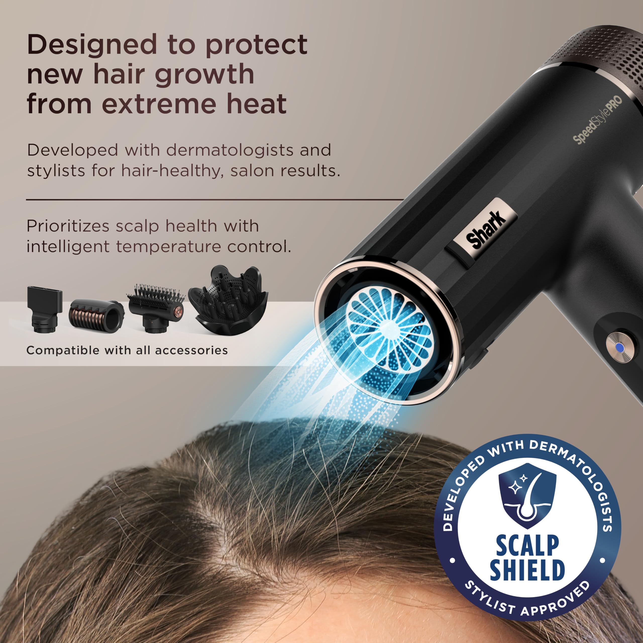 Shark SpeedStyle Hair Dryer with No Heat Damage