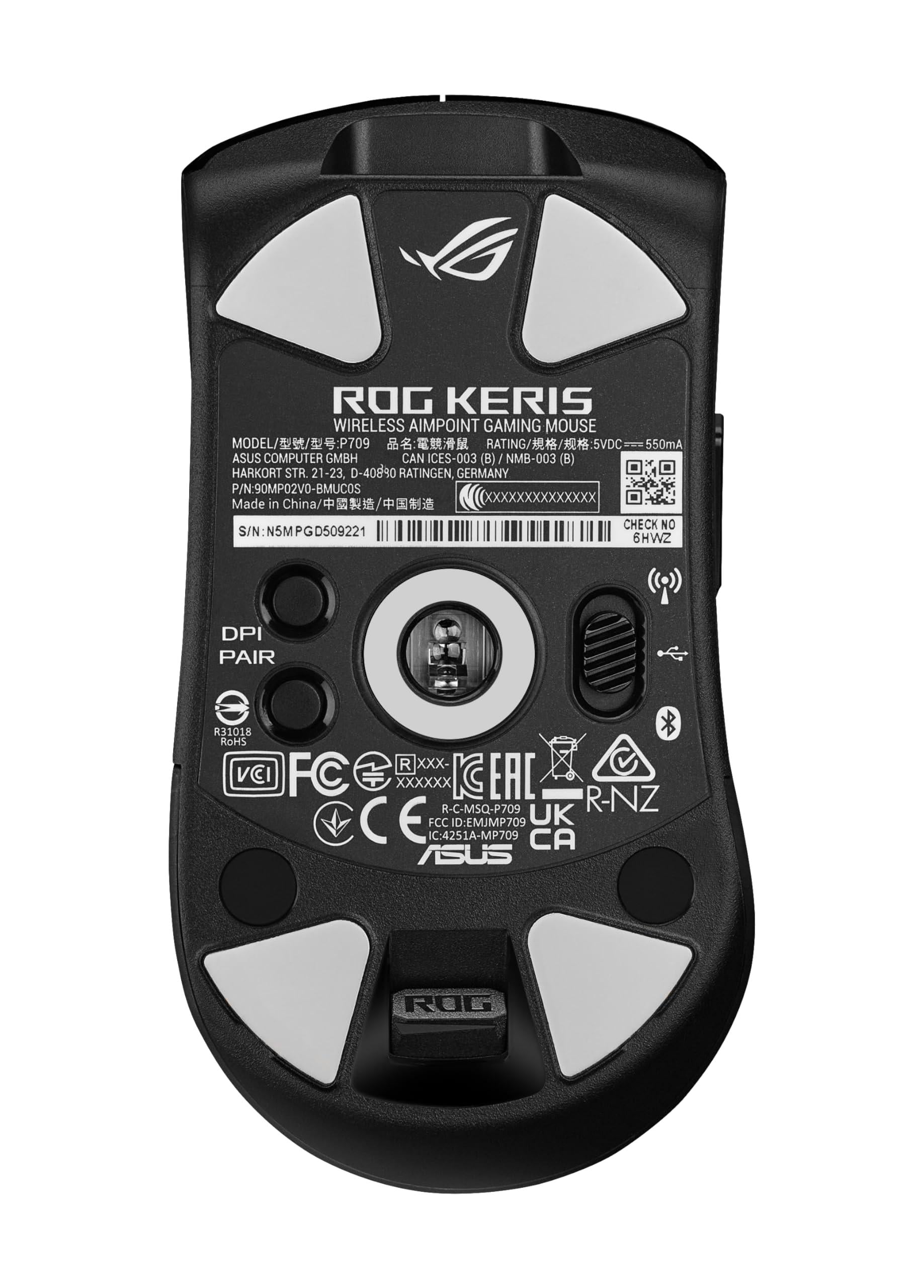 Asus ROG Keris Wireless Gaming Mouse with 36000 DPI Precision