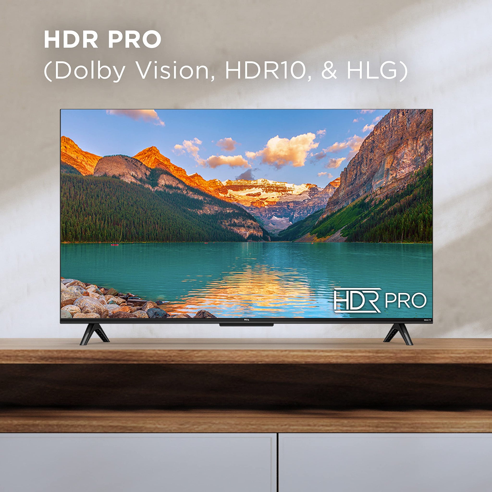 TCL 43 Inch 4K HDR Smart TV with Voice Control