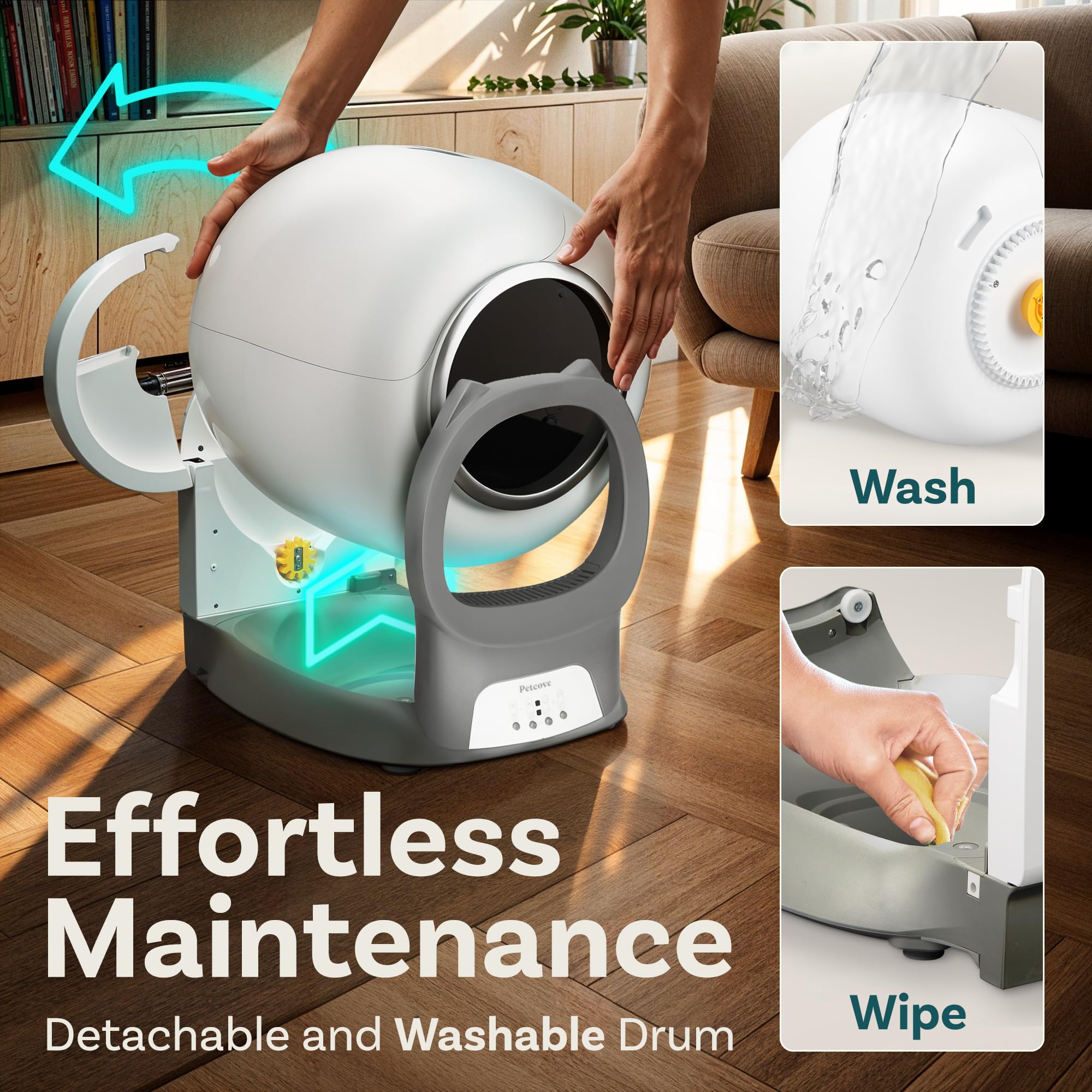 Self Cleaning Litter Box with App Control