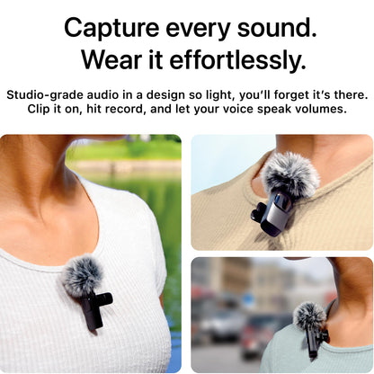 Mini Mic Pro Wireless Microphone For iPhone Android USBC