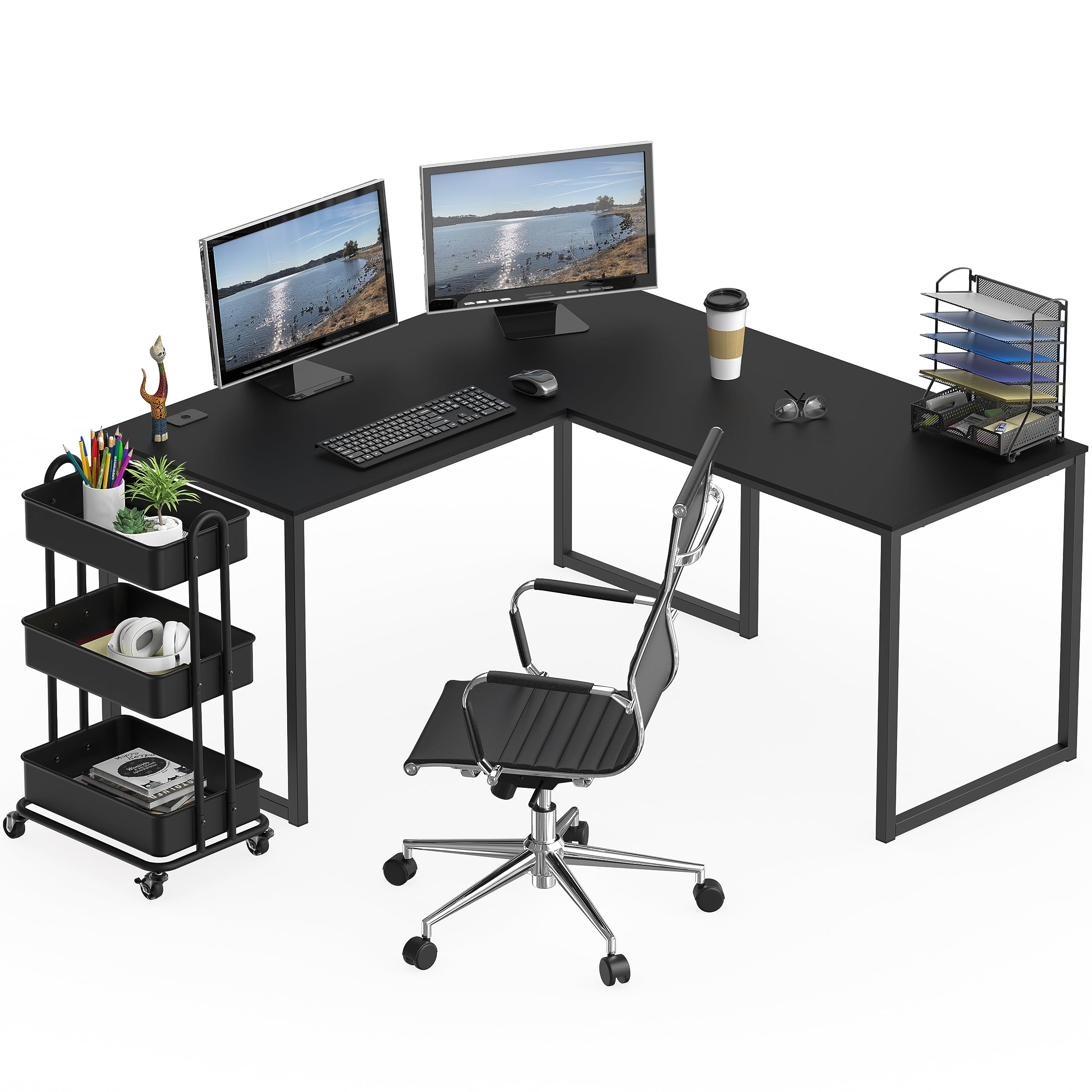 L Shape Home Office Desk for Maximal Workspace