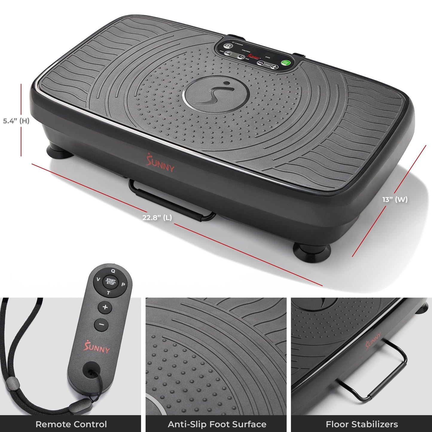 Sunny Health and Fitness Vibration Plate for Weight Loss