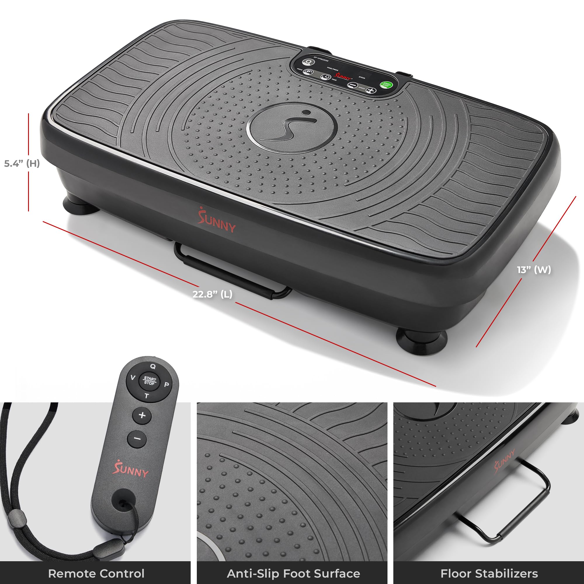 Sunny Health and Fitness Vibration Plate for Weight Loss