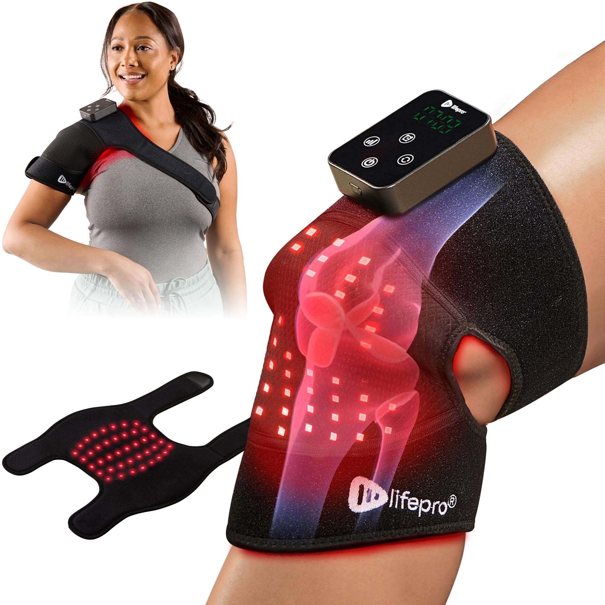 Portable Red Light Therapy Knee Brace for Pain Relief