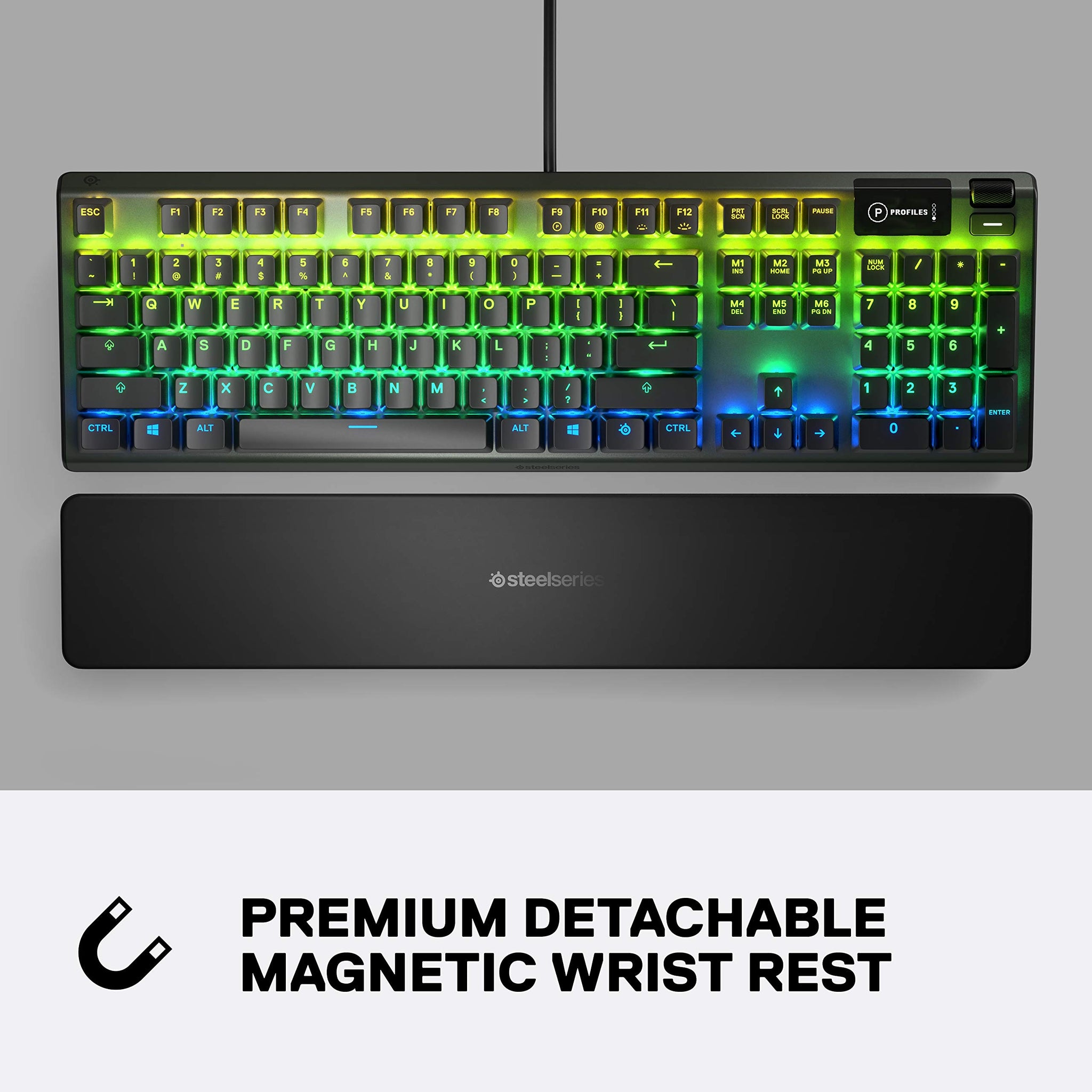 SteelSeries Apex 3 RGB Gaming Keyboard with Water Resistance