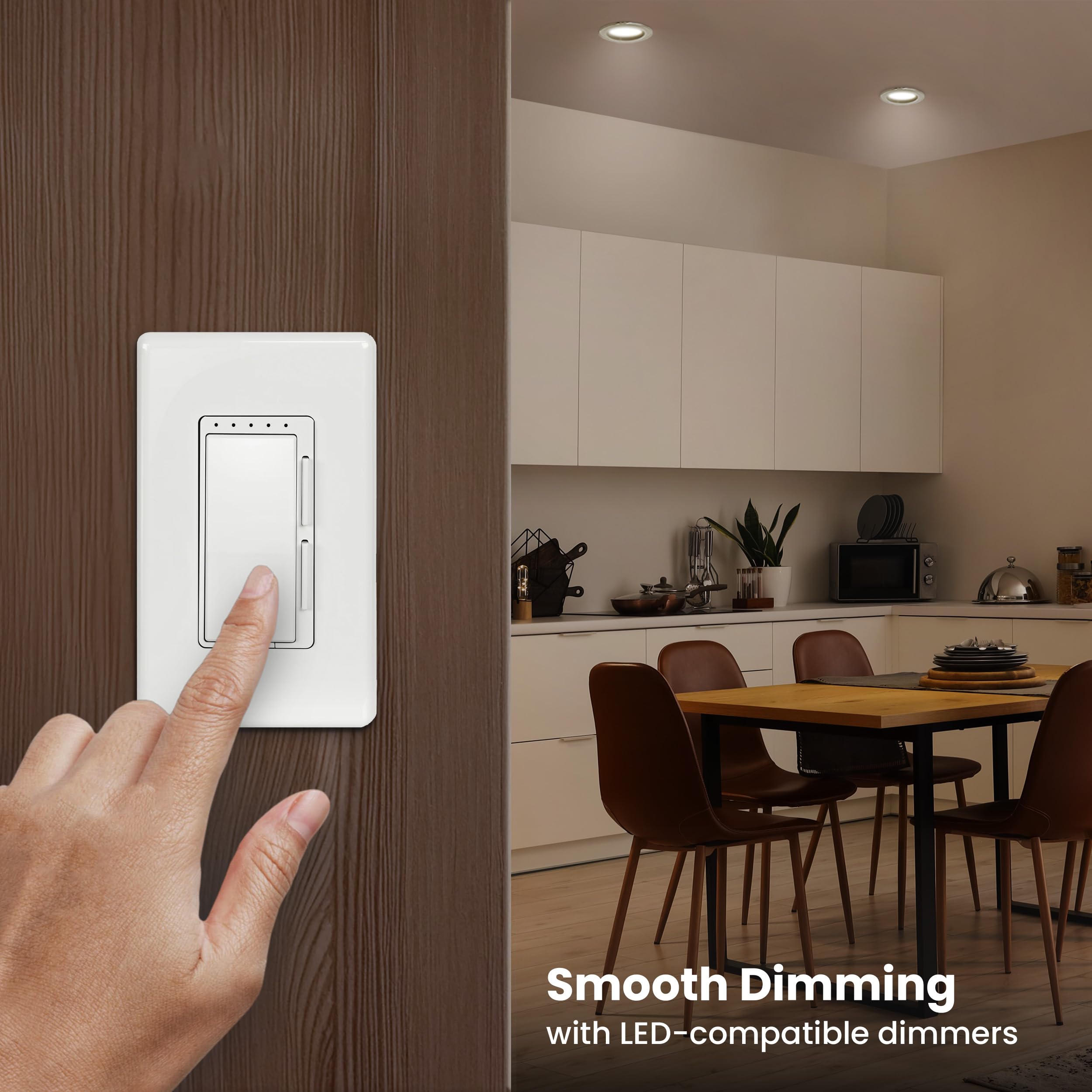 Energy Efficient LED Downlight Retrofit Kit with Adjustable Trim