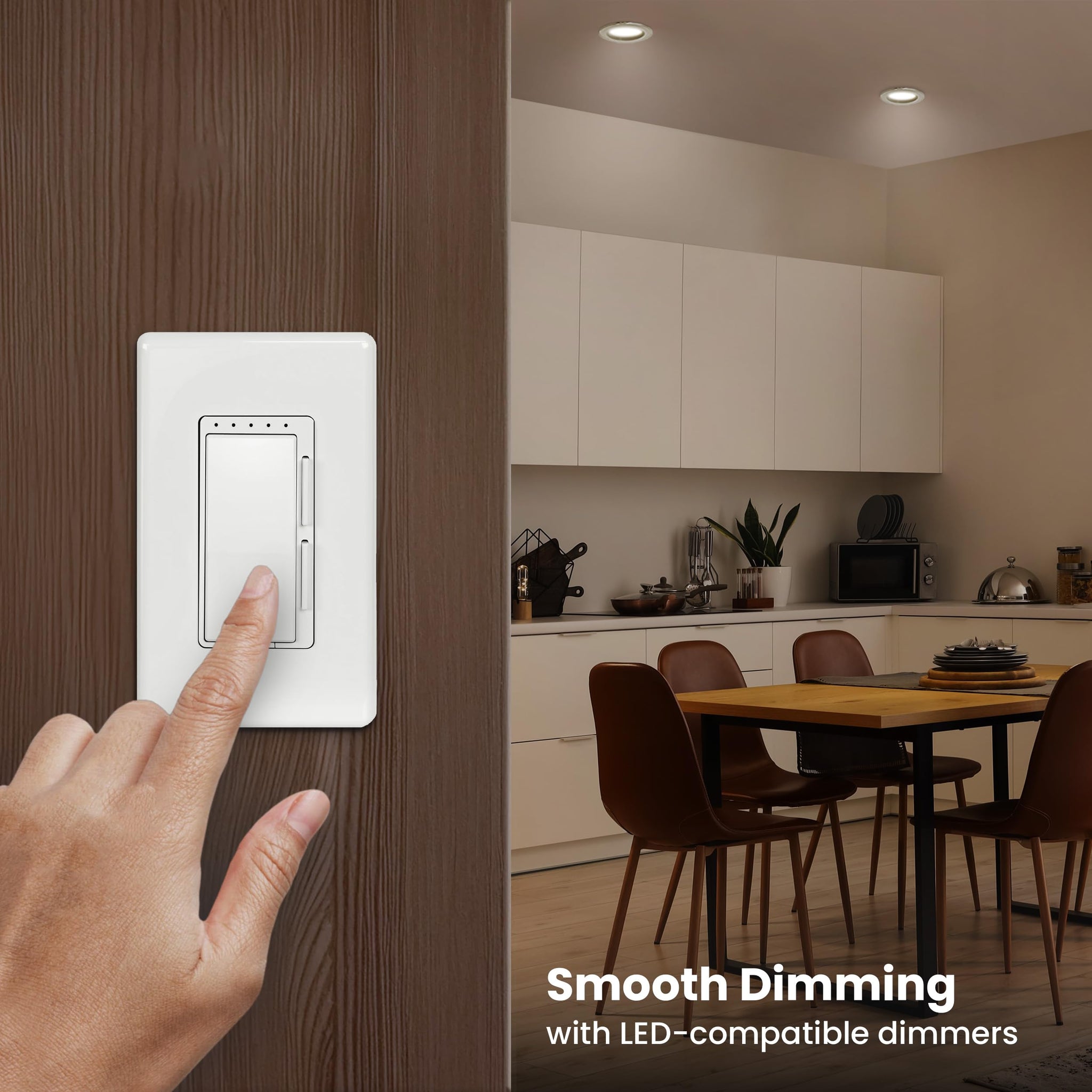 Energy Efficient LED Downlight Retrofit Kit with Adjustable Trim