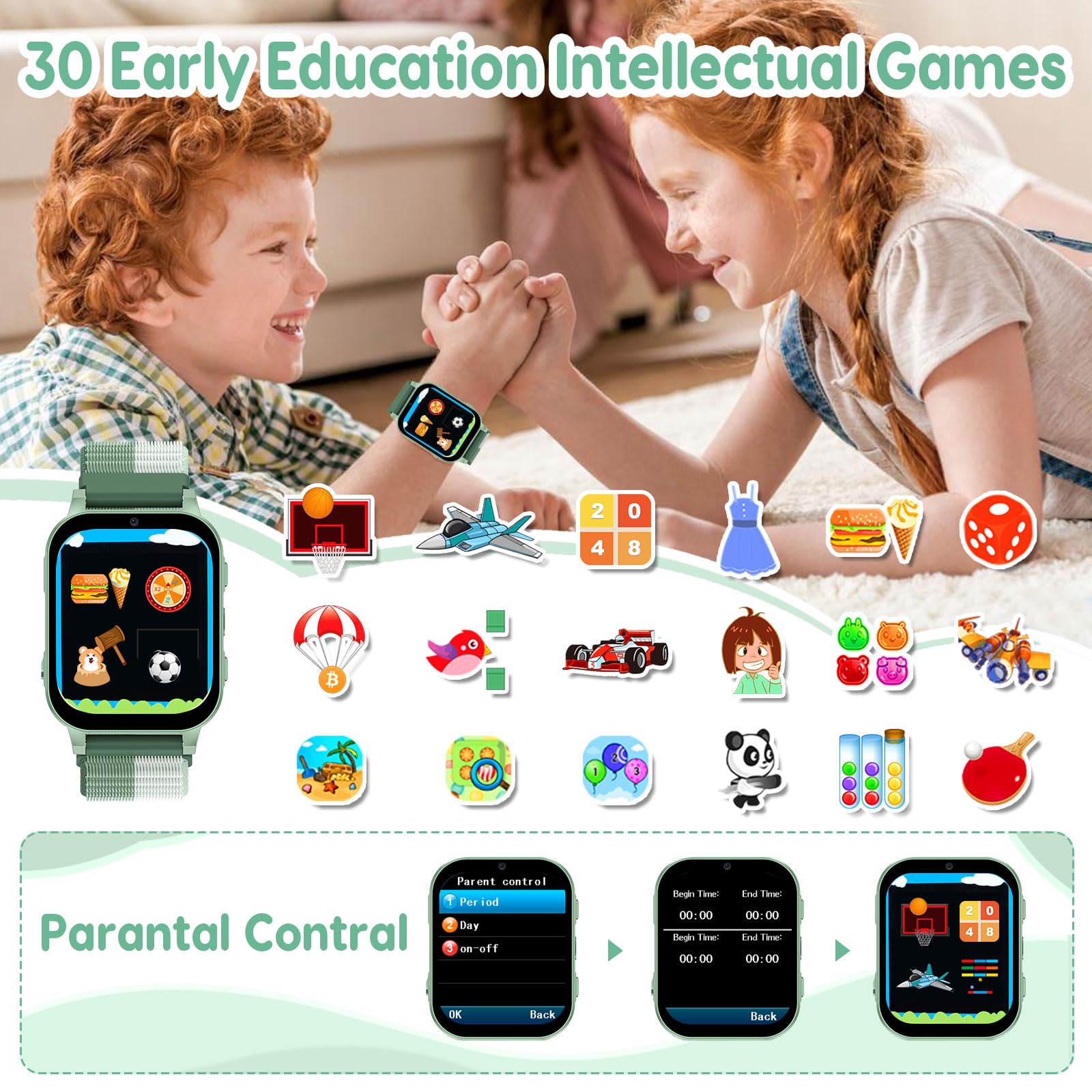 Kids Smartwatch With Educational Games And Camera HD