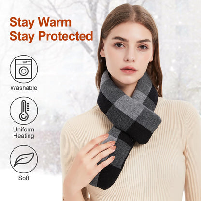 Heated Scarf for Women and Men Neck Warmer with Power Bank