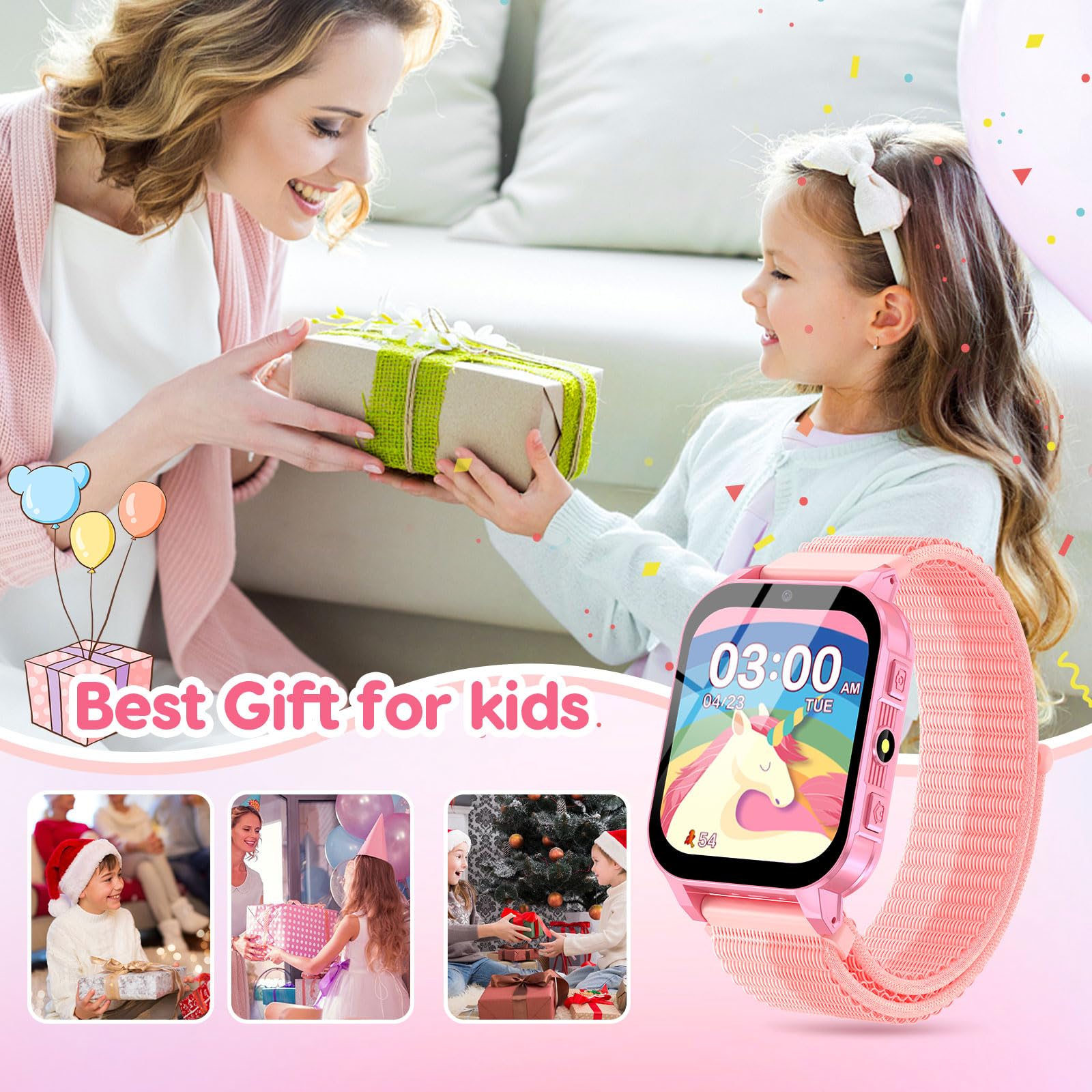Kids Smartwatch With Educational Games And Camera HD