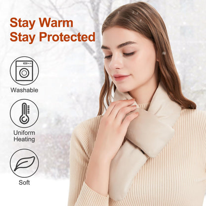 Heated Scarf for Women and Men Neck Warmer with Power Bank