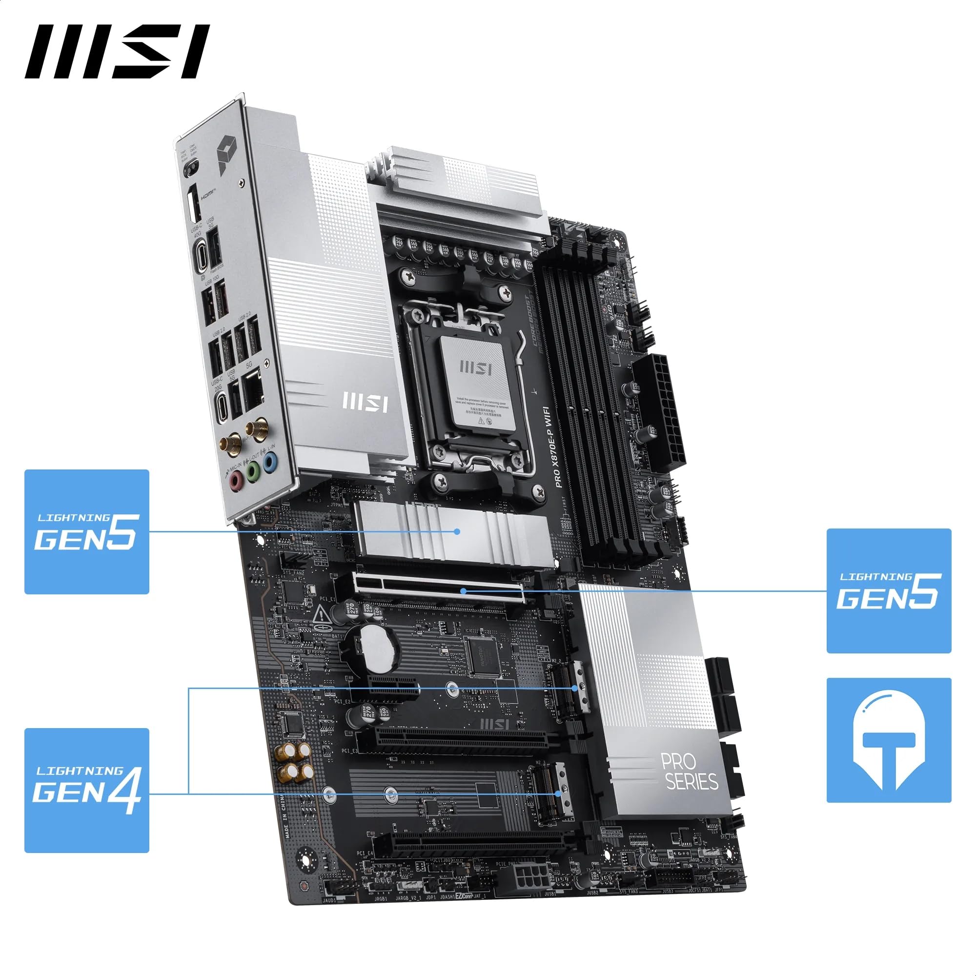 MSI MAG X870 Tomahawk WiFi Gaming Motherboard for AMD Ryzen