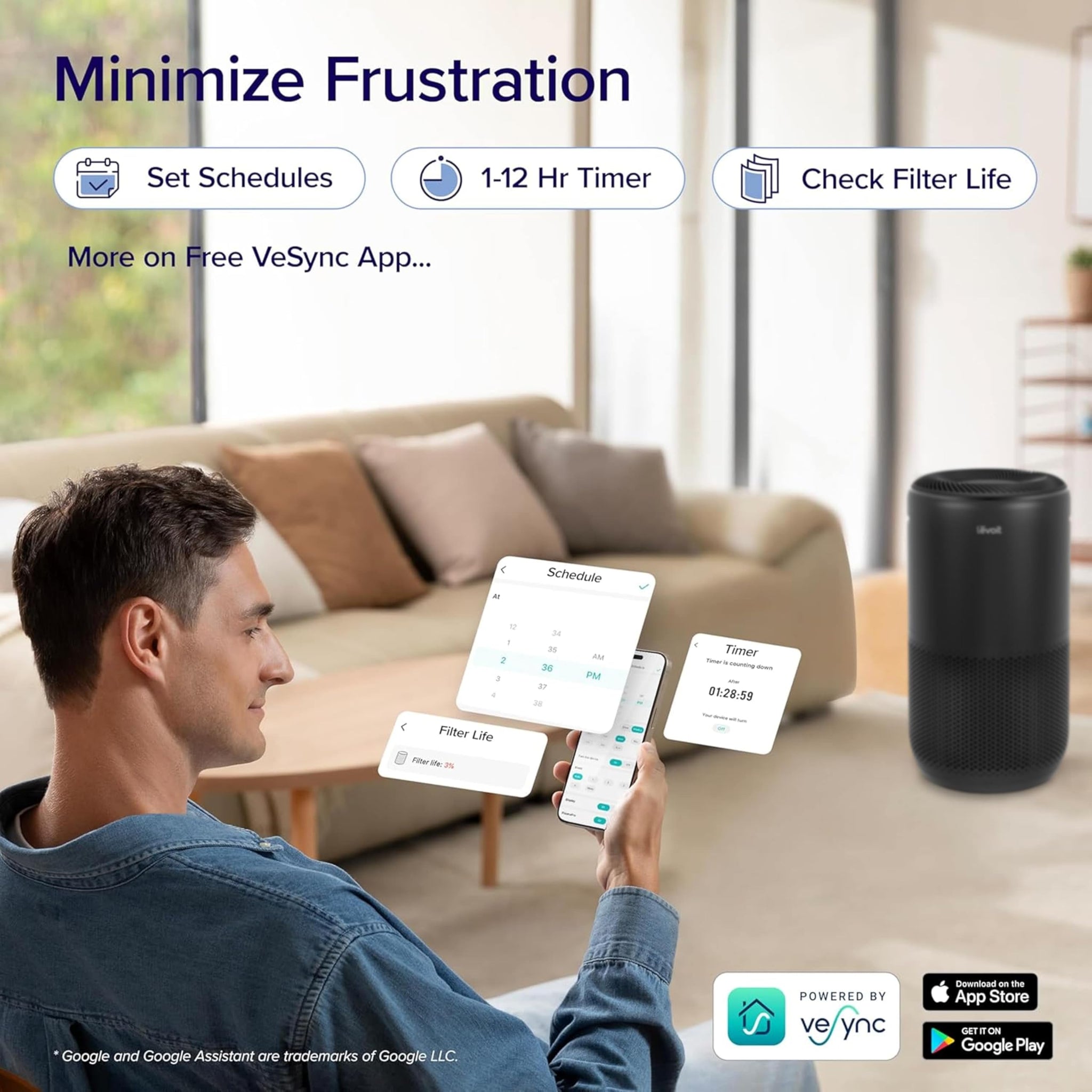 Levoit Smart Air Purifier for Large Rooms