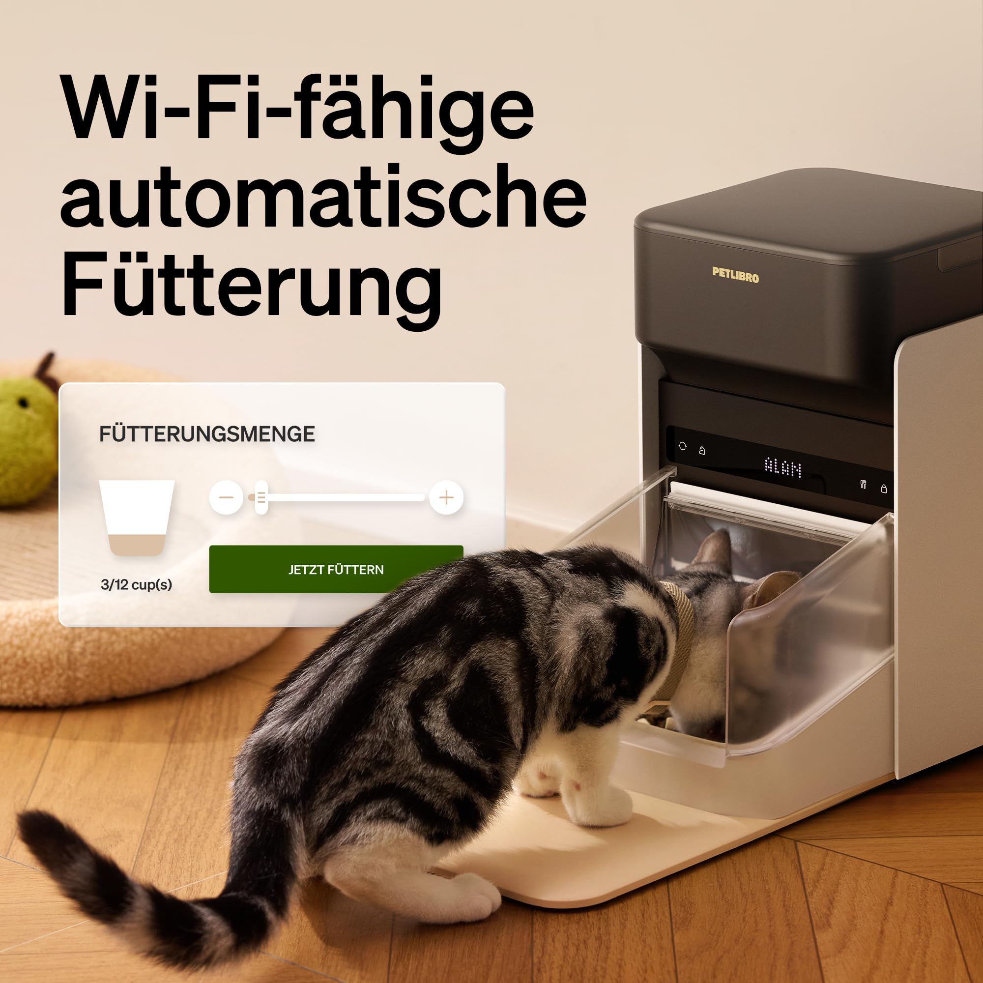 Automatic Cat Feeder With App Control For Convenient Feeding