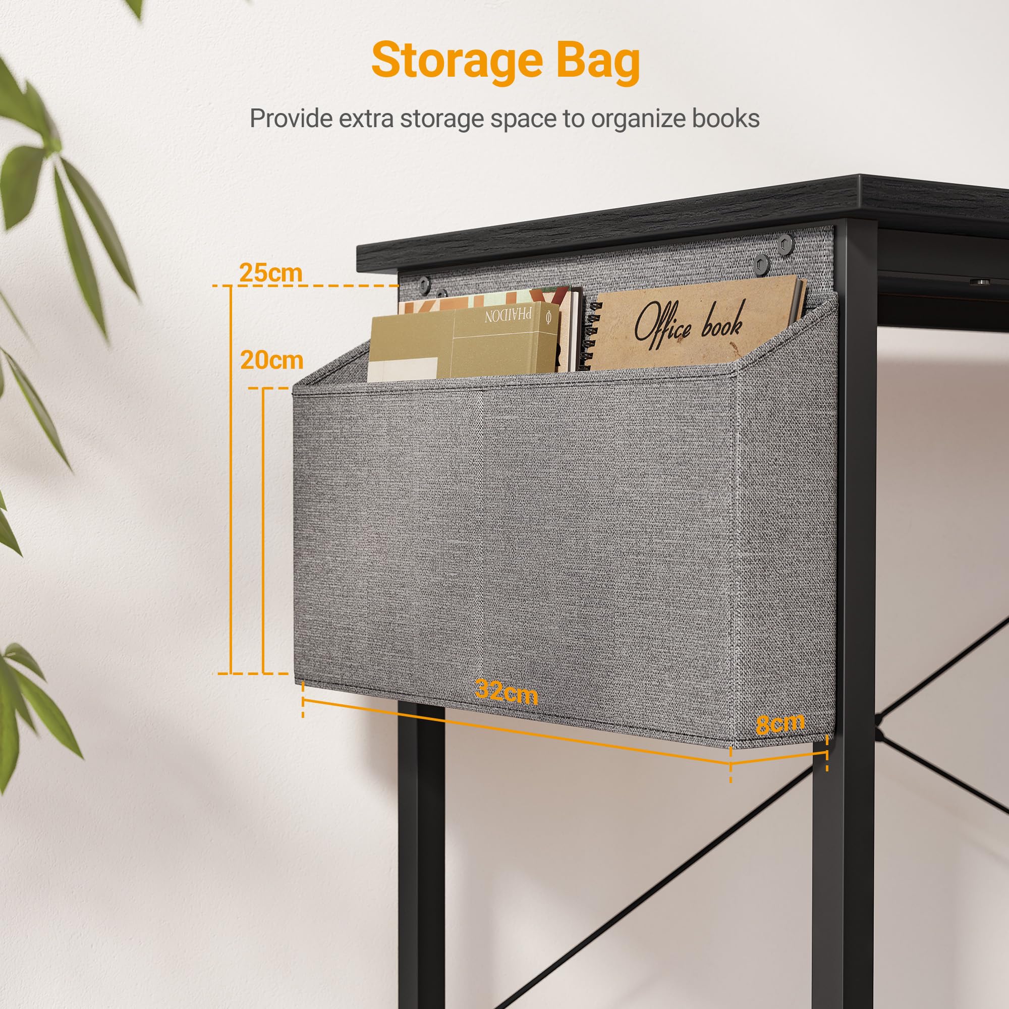CubiCubi L Shaped Desk with Reversible Storage Options
