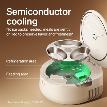 Automatic Cat Feeder with Refrigerated Fresh Meals