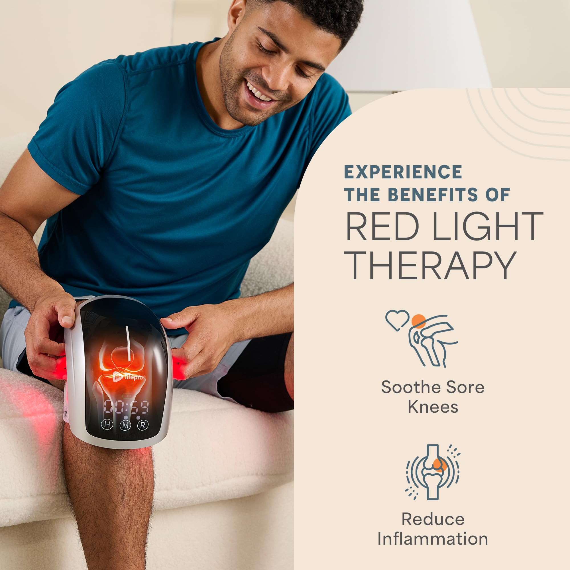 Portable Red Light Therapy Knee Brace for Pain Relief