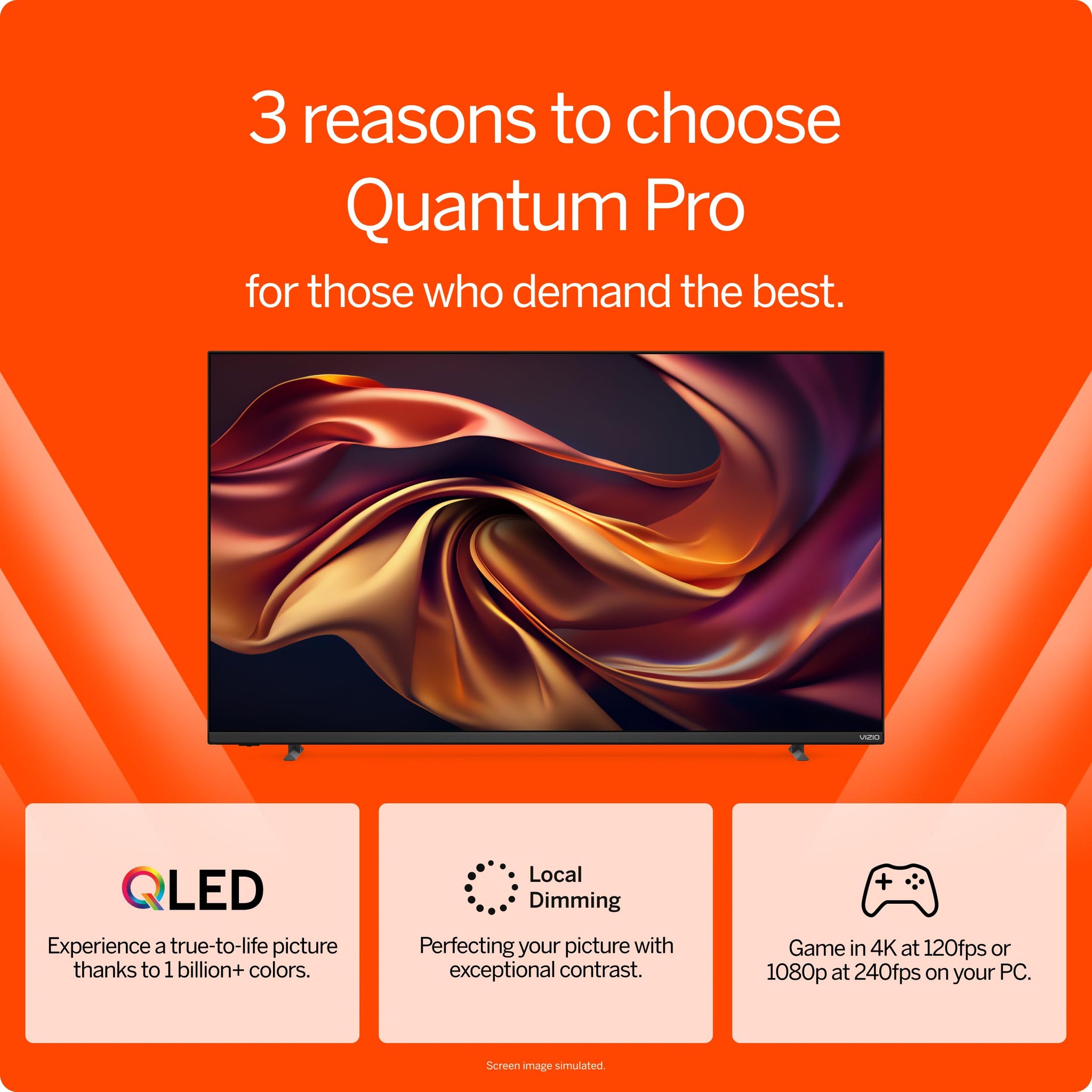 VIZIO 50 Inch 4K Quantum Pro Smart TV with Dolby Vision