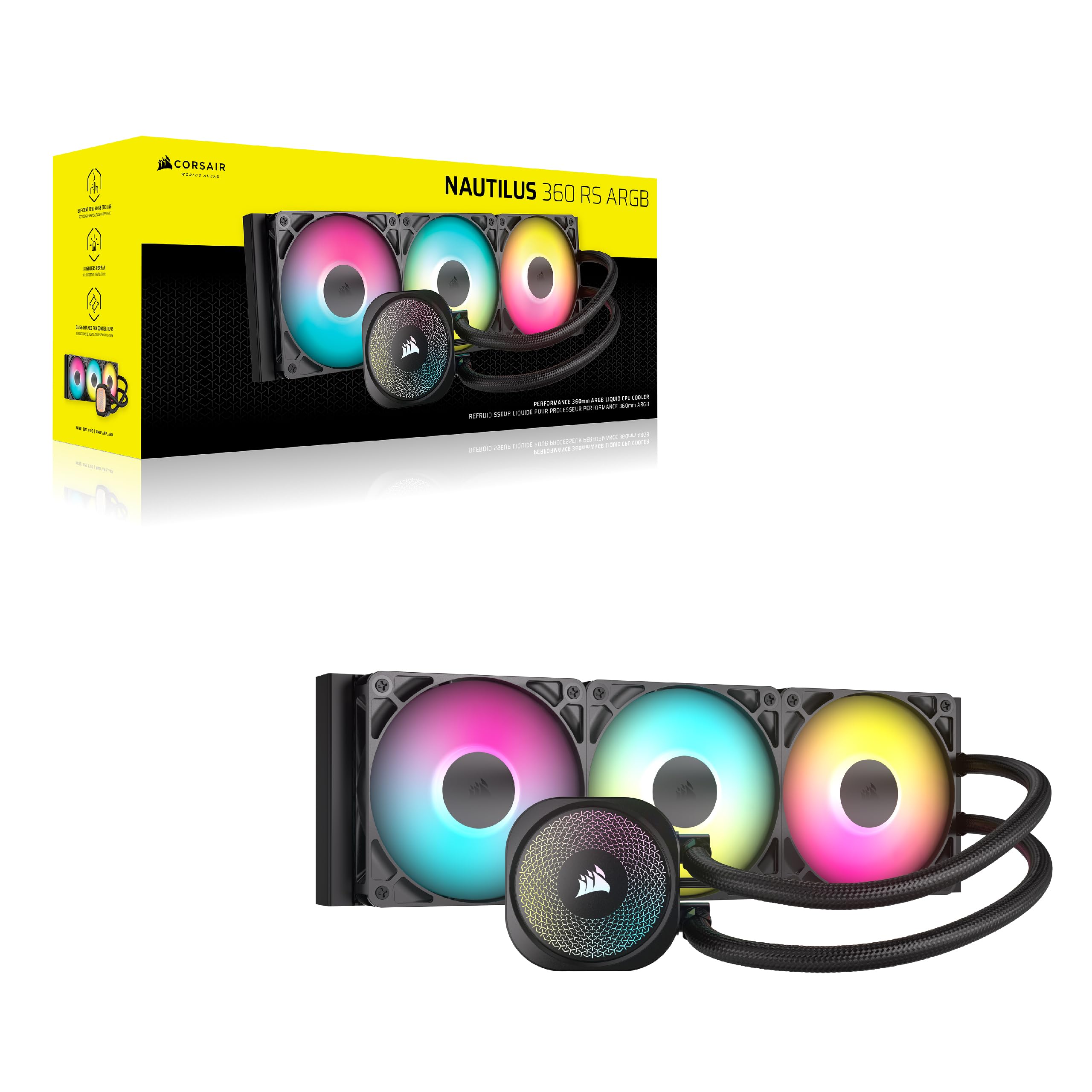 Corsair Nautilus 360 RS ARGB Liquid CPU Cooler