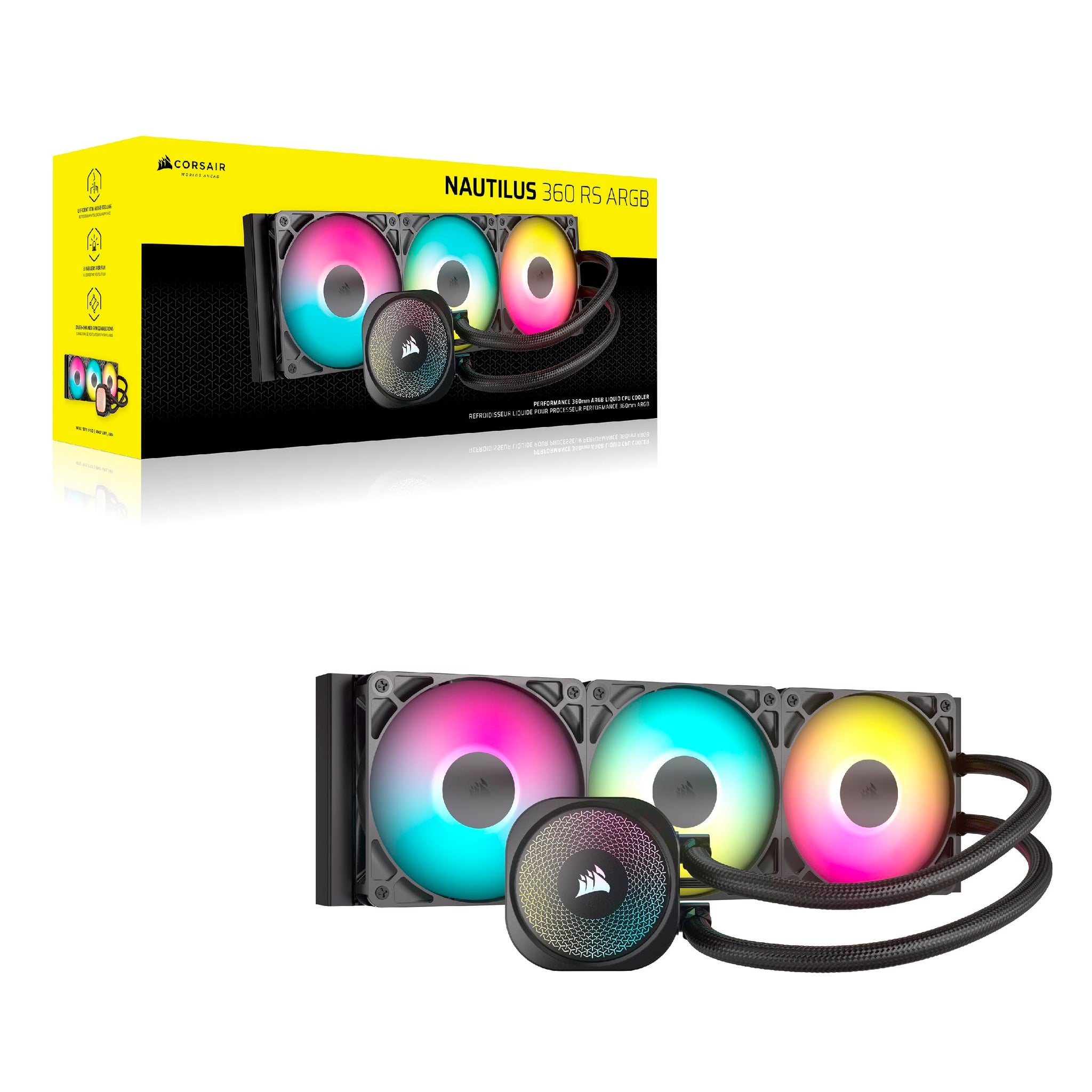Corsair Nautilus 360 RS ARGB Liquid CPU Cooler