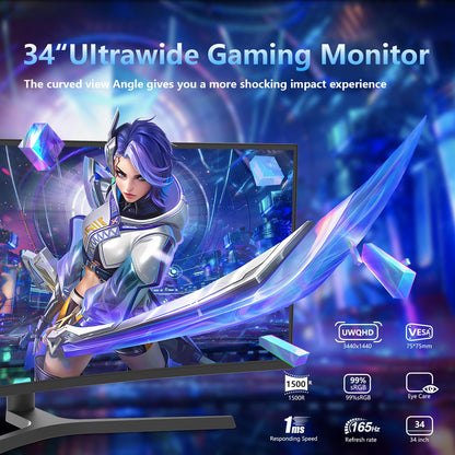27 Inch IPS Gaming Monitor 100Hz Frameless 1080P HDMI
