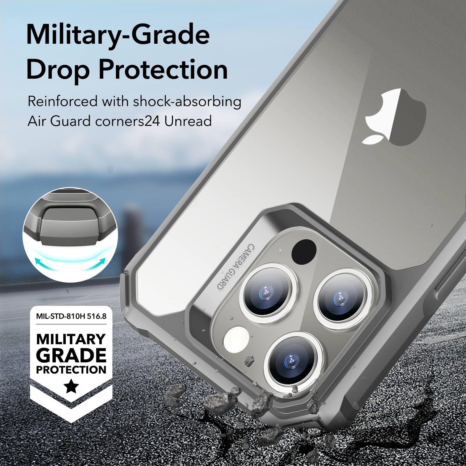 Military-Grade Clear Case for iPhone 14 and 13
