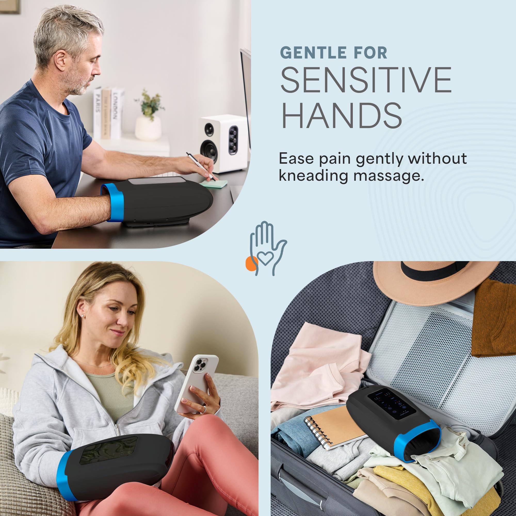 LifePro Legra Hand Massager with Heat and Compression