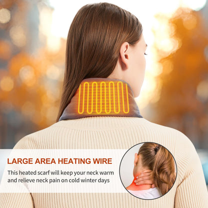 Heated Scarf for Women and Men Neck Warmer with Power Bank