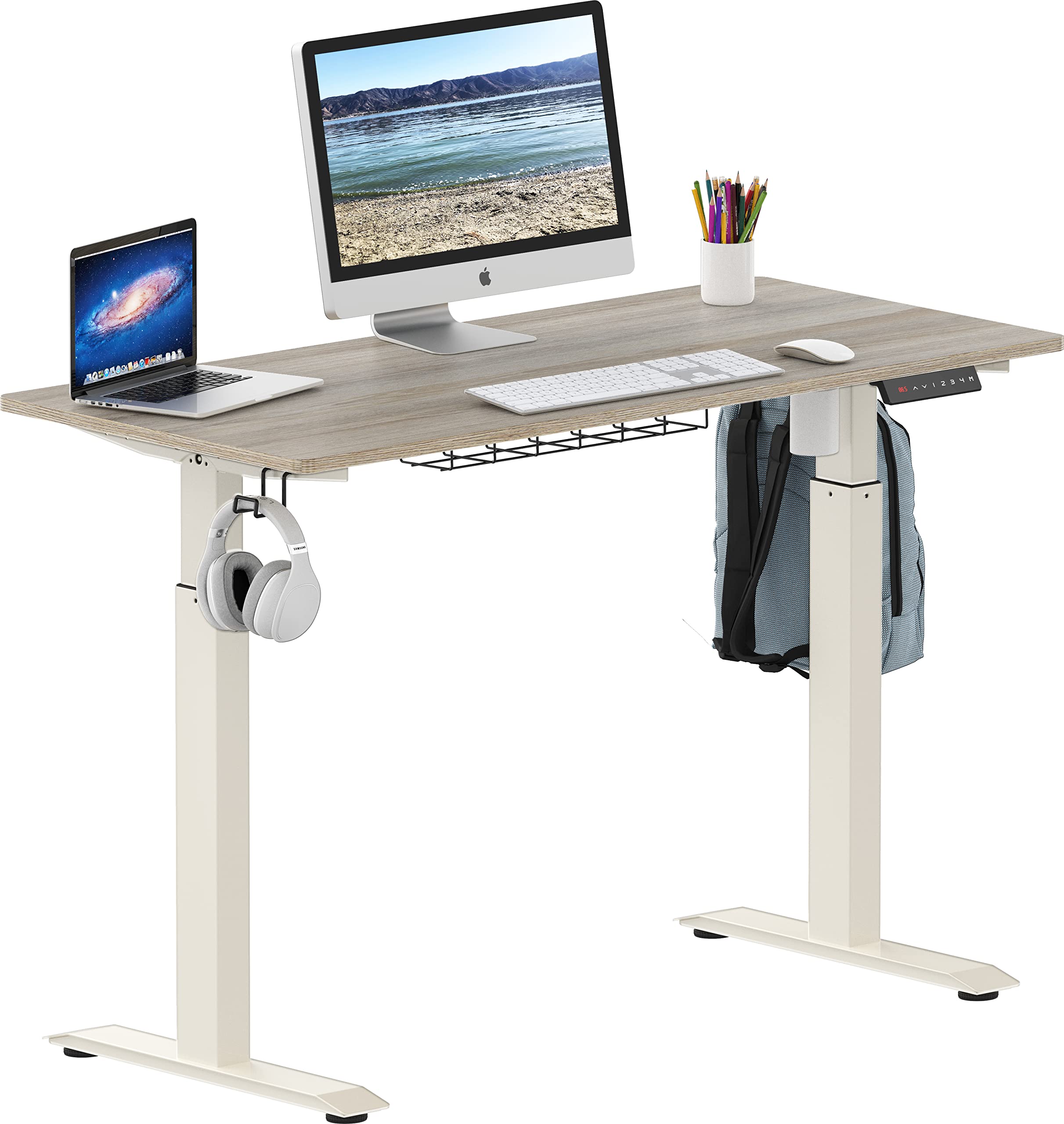 Height Adjustable Standing Desk with Memory Preset Feature