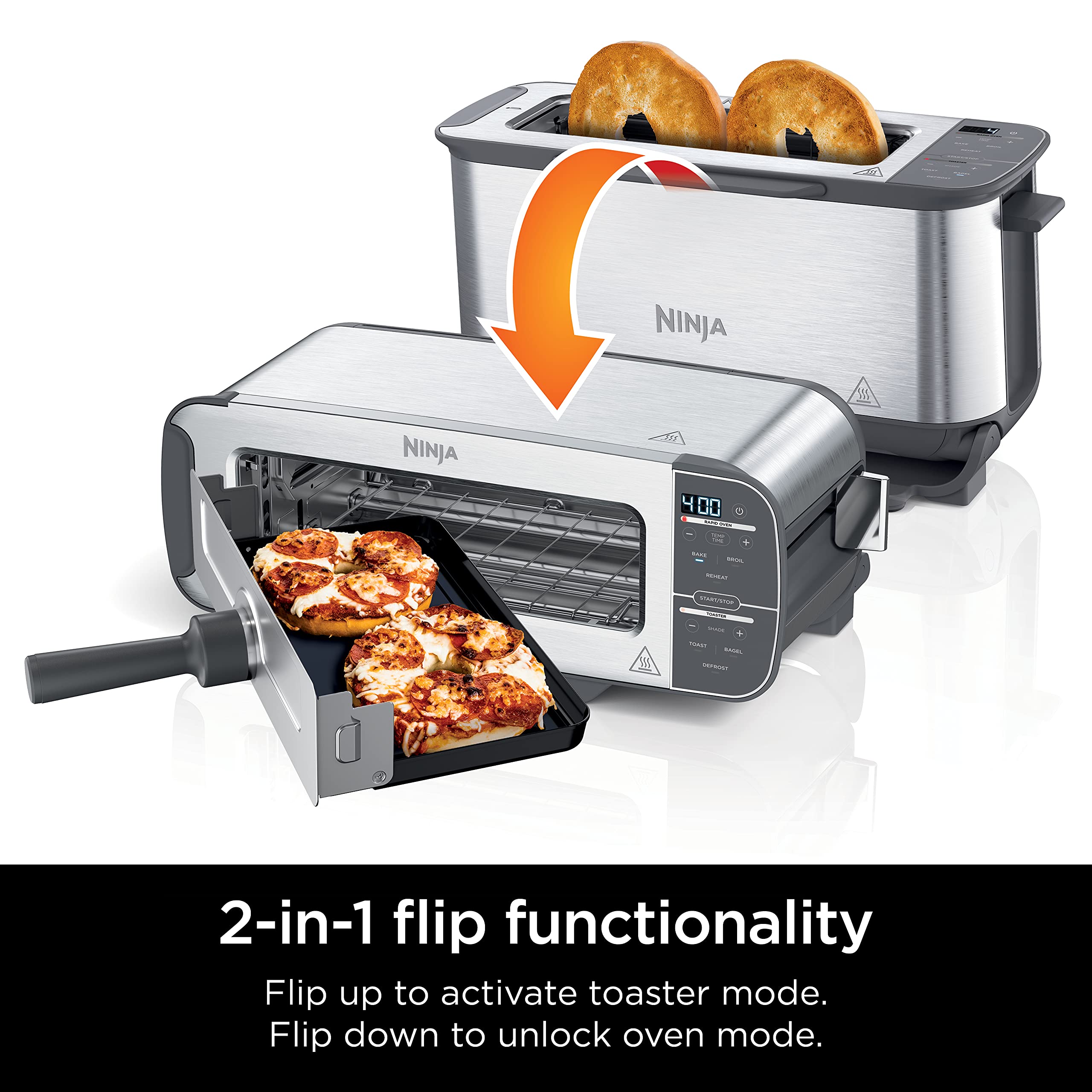 Ninja Foodi 2-in-1 Flip Toaster Versatile Oven