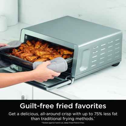 Ninja Flip Toaster Oven and Air Fryer Space Saving Design