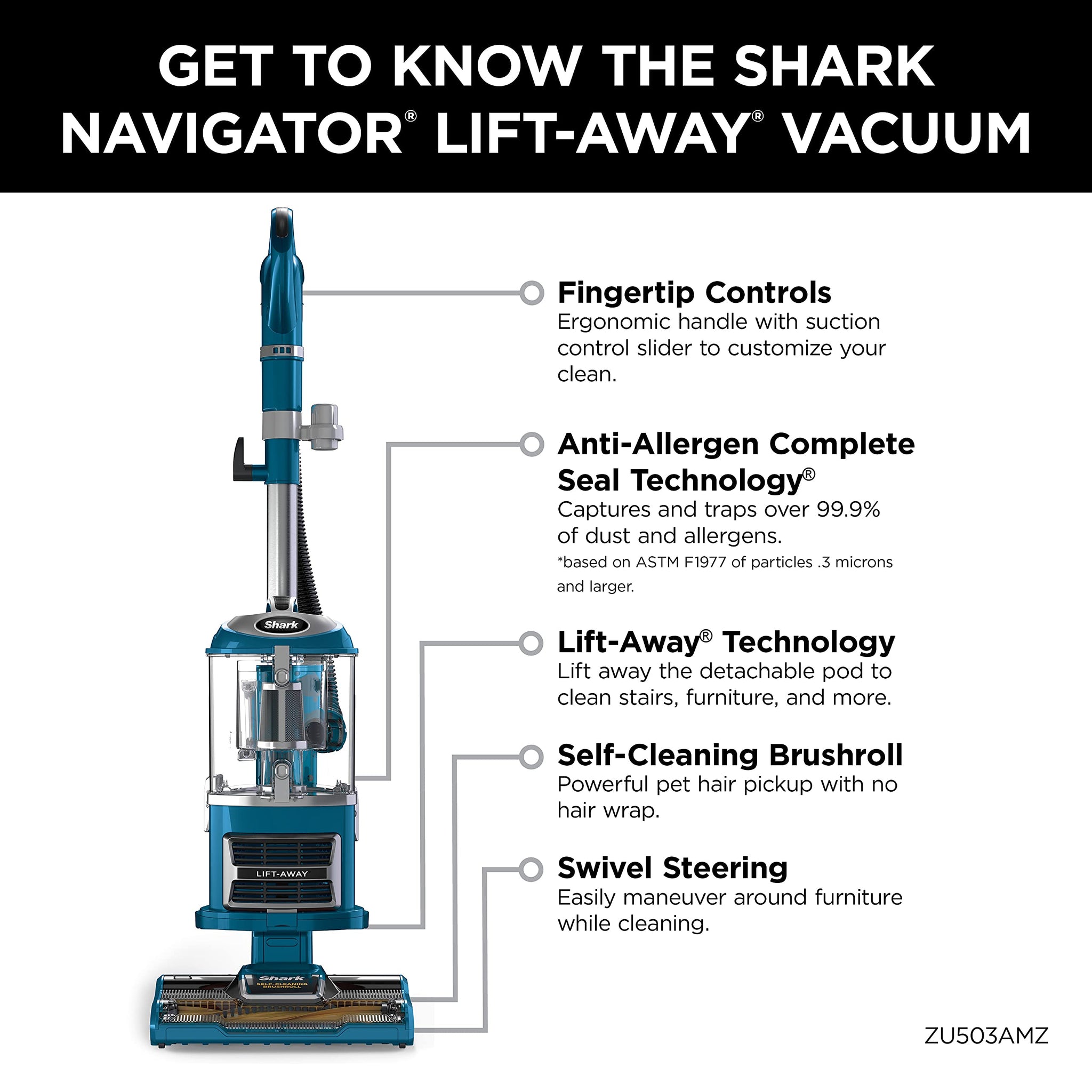 Shark Navigator Lift-Away Vacuum with Self-Cleaning Brushroll