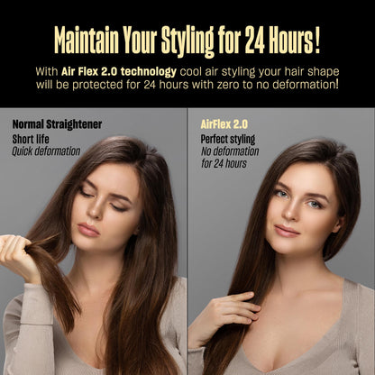 2 in 1 Hair Straightener and Curler for Effortless Styling