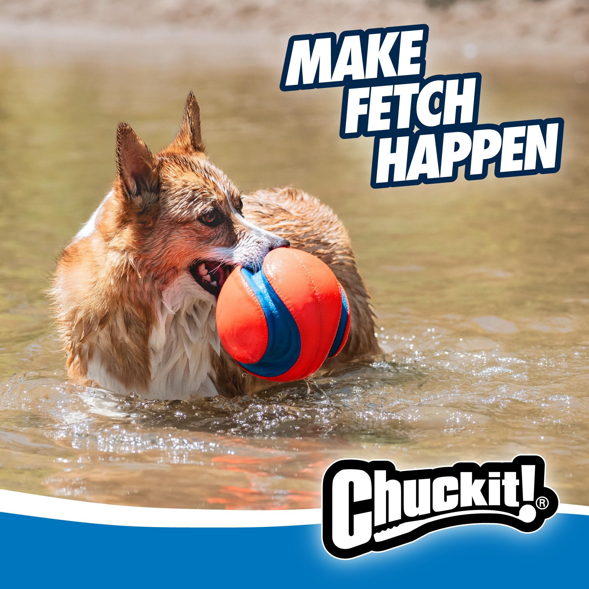Chuckit Max Glow Kick Fetch Ball for Dogs