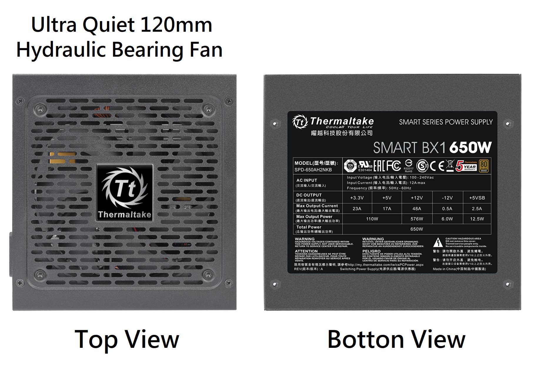 Thermaltake Toughpower GX2 600W Power Supply With Gold Efficiency